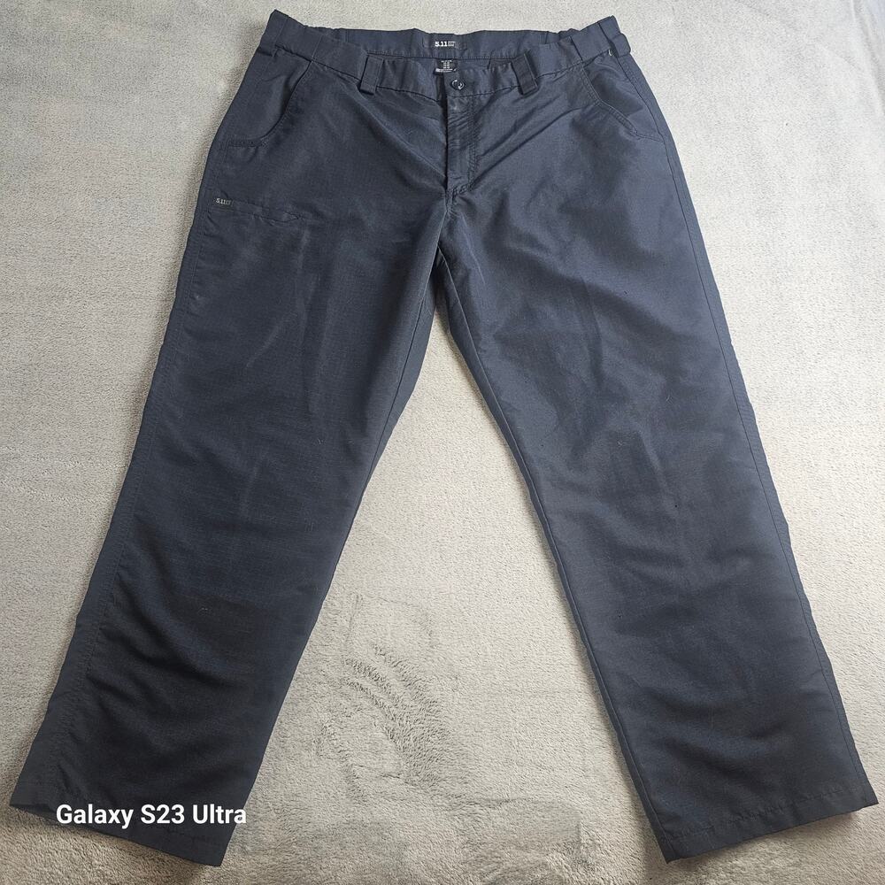 511 Tactical Cargo Ripstop Pants Mens 40x30 Black Military Outdoor Workwear